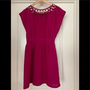 Medium hot pink tunic dress